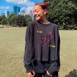 I can & I am line drawing tee {XXL} - pre-loved